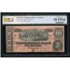 Image 1 : 1864 $10 T-68 Confederate PCGS 58PPQ