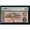 Image 1 : 1864 $5 T-69 Confederate PMG 64EPQ