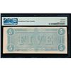 Image 2 : 1864 $5 T-69 Confederate PMG 64EPQ