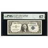 Image 1 : 1957A $1 STAR Silver Certificate PMG 67EPQ
