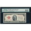 Image 1 : 1928G $2 Legal Tender Note PMG 64EPQ