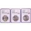 Image 1 : Lot of 1952-D to 1954-D Franklin Half Dollar Coins NGC MS63FBL