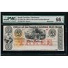 Image 1 : 1840s-70s $3 Charleston SC Obsolete Note PMG 66EPQ