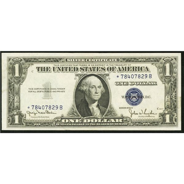 1935D $1 STAR Narrow Silver Certificate