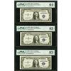 Image 2 : (5) Consecutive 1935E $1 STAR Silver Certificates