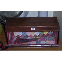 ROSEWOOD FALL FRONT WORK BOX