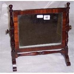 MAHOGANY FRAMED SWING MIRROR