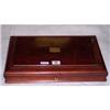 Image 1 : MAHOGANY CUTLERY BOX WITH QUANTITY OF VARI