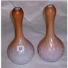 Image 1 : PAIR OF COLOUR GLASS ART NOUVEAU STYLE BUD