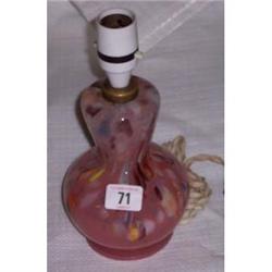 VASART COLOUR GLASS TABLE LAMP