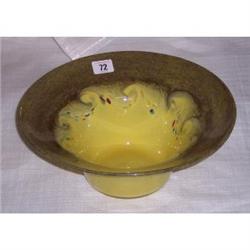 12" VASART GLASS FRUIT BOWL