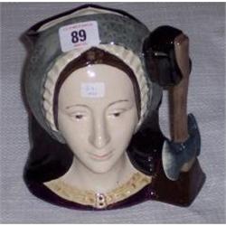 6½" ROYAL DOULTON CHARACTER TOBY JUG "ANNE