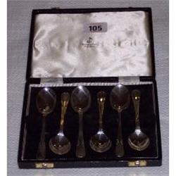 CASED SET OF WALKER AND HALL SHEFFIELD SIL