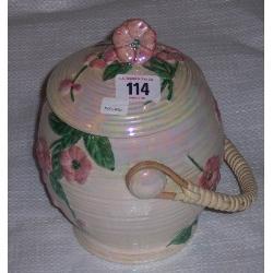 LIDDED LUSTRE FINISHED MALING BISCUIT BARR