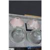 Image 1 : (2) Vintage Pairs of Glass Light Shades