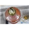 Image 6 : (3) Glass Oil Lamps