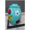 Image 1 : Hand Painted Glass Cookie Jar