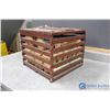 Wooden Egg Crate w/Cartons
