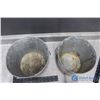 Image 2 : (2) Galvanized Co-op Grease Pails