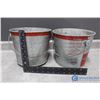 Image 3 : (2) Galvanized Co-op Grease Pails