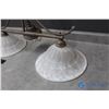 Image 3 : **Vintage Light Fixture w/Shades
