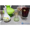 Image 3 : Assorted Glass Vases & Decor