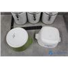 Image 3 : Corningware Dishes & Kitchen Cannisters