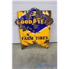 Image 1 : **Good Year Double Sided Porcelain Sign