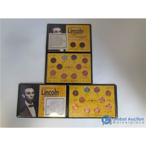 (2) Sets of the Complete Lincoln Penny Design Collection