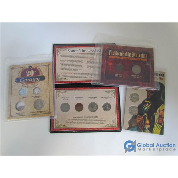 (4) Different Sets of Rare American Coins