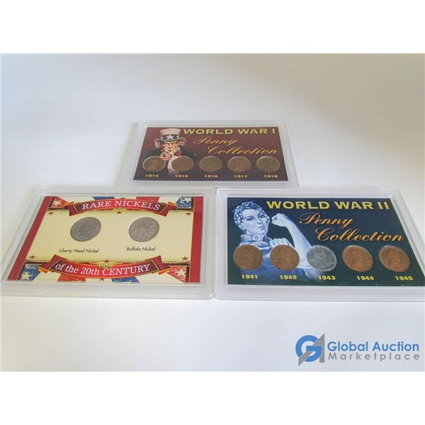Rare Nickels, WWI & WWII Penny Collections