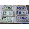 Image 2 : Late 1970's License Plates - (4) Pairs w/Envelopes