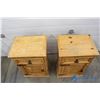 Image 2 : **(2) Wooden Bedside Tables BID PRICE X2