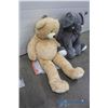 Image 2 : **(2) Large Stuffed Animals - Elephant & Bear