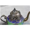 Image 3 : Ornate Small Teapot, Dishes & Rocks