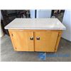 Image 1 : **Wooden Base Cabinet w/Arborite Top