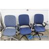 Image 1 : (3) Office Chairs on Wheels BID PRICE X3