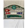Image 1 : Beach Grove Golf Club Wooden sign Hole 14 par 5 Nicely hand Painted Local Pickup