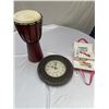 Image 1 : Nice Home Décor Lot, Drum, Wall Clock Purse with Watches