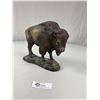 Image 1 : Beautiful Wooden Buffalo Figurine.