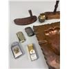 Image 2 : Vintage Tobacco Lot. With Lighters, Ashtray, Cigar Holder Etc