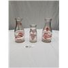 Image 2 : Lot of Old Milk Bottles with Painted Dairy Labels