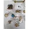 Image 2 : Small Glass Display Case Filled with Brass Trinkets from Holland.