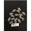 Image 1 : Lot of 15 Chrome Rail Brackets.