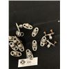 Image 2 : Lot of 15 Chrome Rail Brackets.
