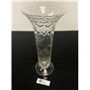 Image 1 : Tall Antique Etched Vase Cyclamen Design