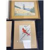 Image 2 : Nice Lot of 4 Vintage Painting and Prints in Frames