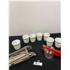Image 1 : Nice Vintage Lot of Pyrex Coffee Mugs and Kitchen Ware