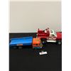 Image 1 : Nylent Fire Truck and A Vintage Tin Truck as Found