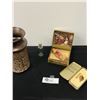 Image 1 : Misc. Collectible Lot Vase, Tins Etc.